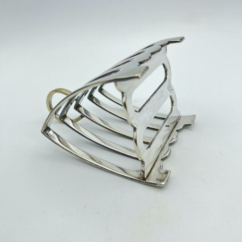 Portatovaglioli antico in silver plate portabiglietti da visita scrivania 1930 Categoria  Sheffield & Argento