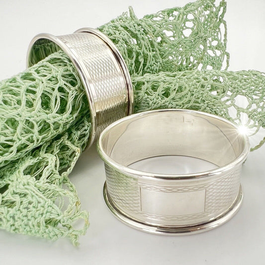 Portatovagliolo in argento ad anello in argento stile antico Porta tavolaglioli Categoria  Sheffield & Argento