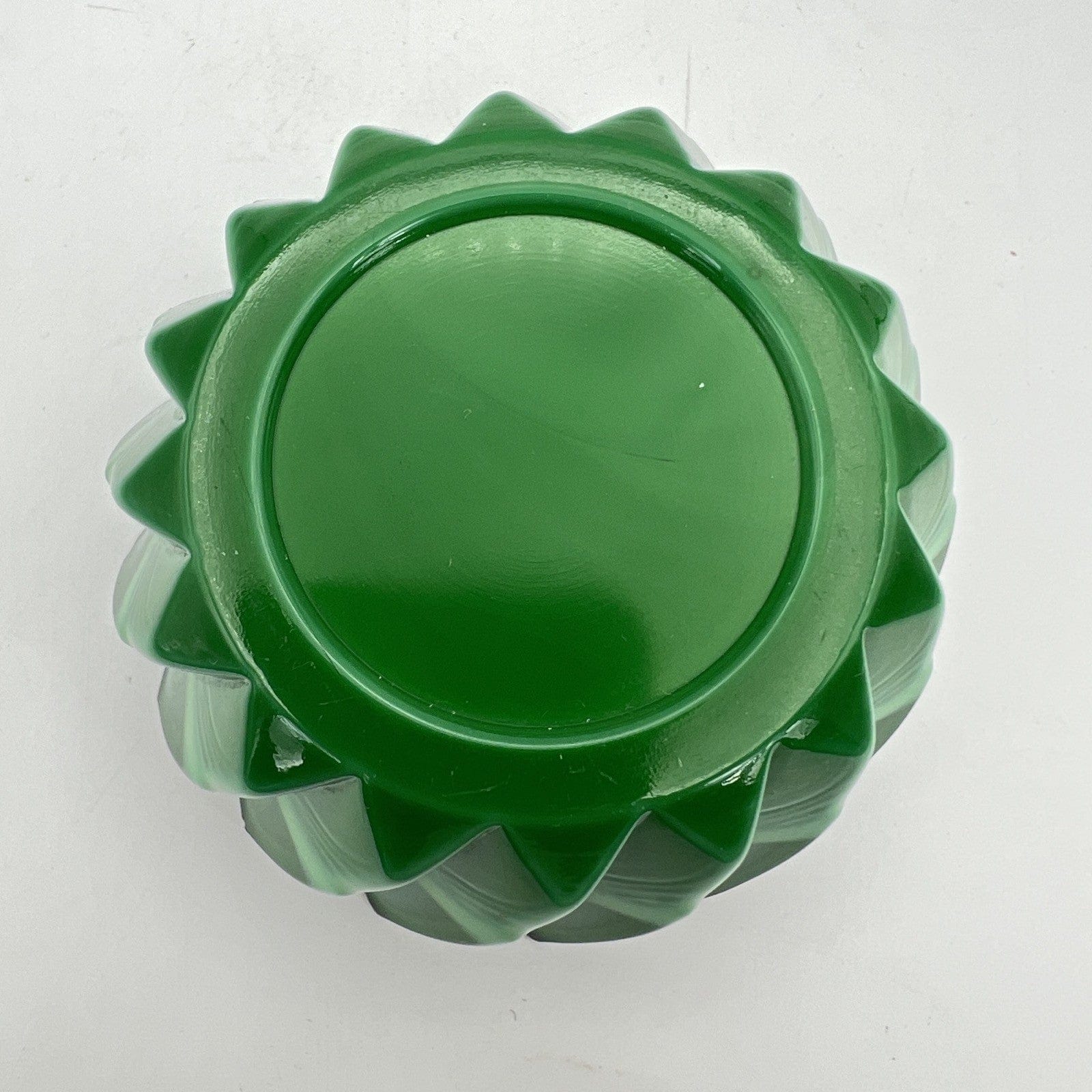 Posacenere portacenere antico in vetro malachite verde vintage  posa cenere Categoria  Oggetti per fumatori