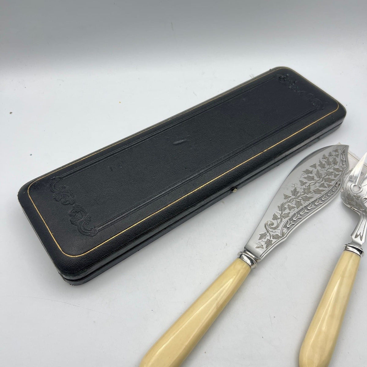 Posate Antiche set da tavola per pesce in Argento Sheffield '800 Silver Plated Categoria  Silver plated sheffield style