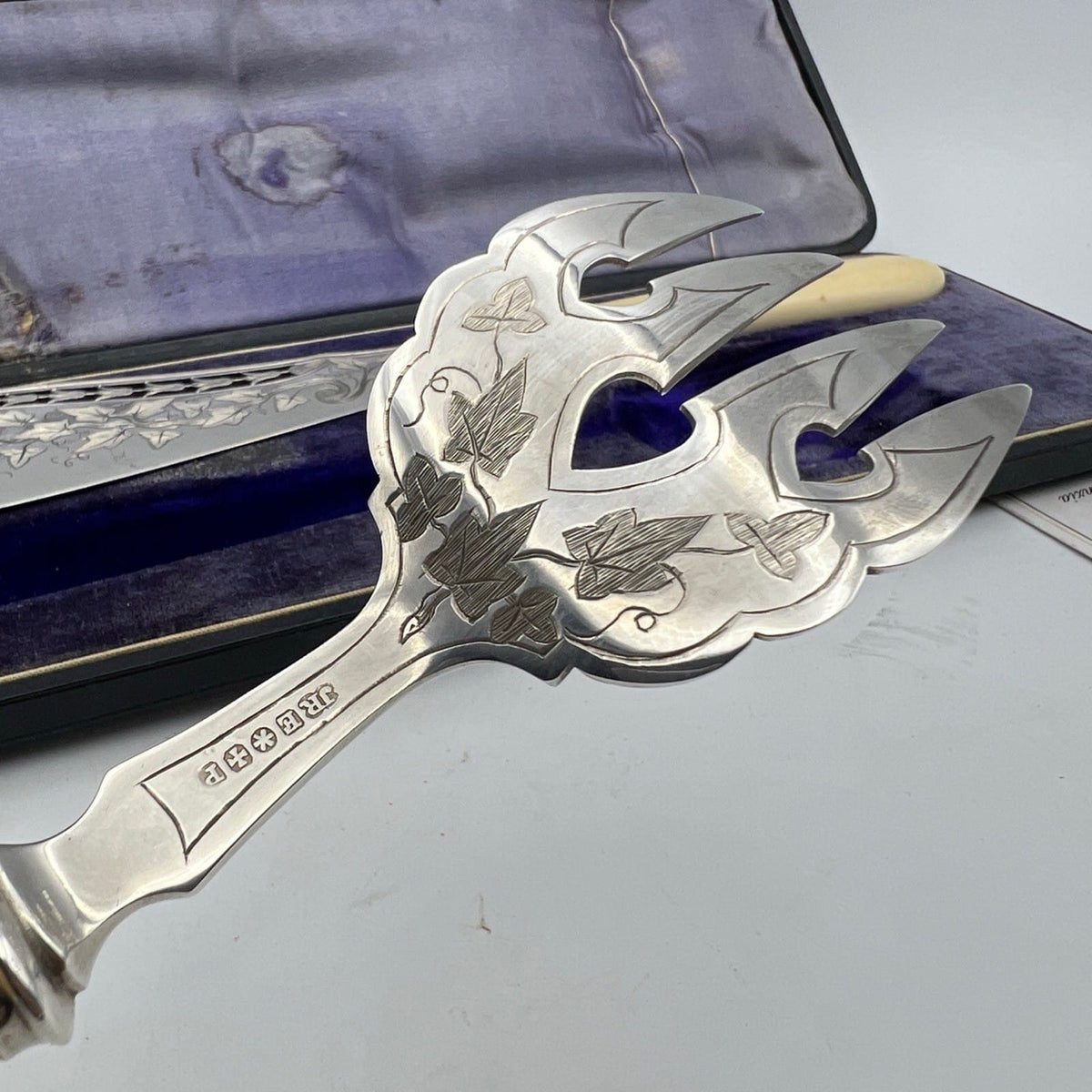 Posate Antiche set da tavola per pesce in Argento Sheffield '800 Silver Plated Categoria  Silver plated sheffield style