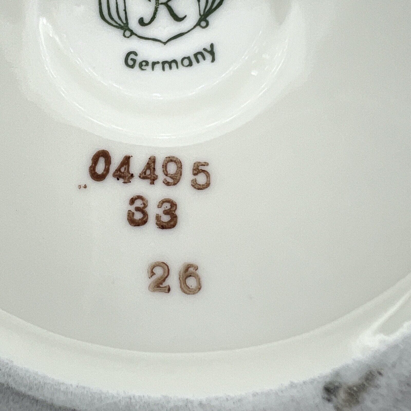 Potiche d'epoca in porcellana Bavaria vaso vintage decoro con rose fiori e oro Categoria  Vasi e Portafiori