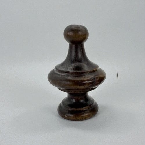 Puntale artigianale in legno Scuro pomolo terminale stile Antico 800 Pomello Categoria  Accessori & Ferramenta d'epoca