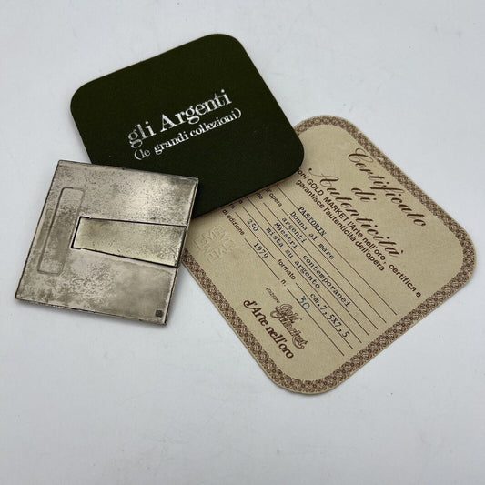 Quadretto in argento 800 Vintage da collezione Pastorin Donna al Mare 1979 Categoria  Sheffield & Argento