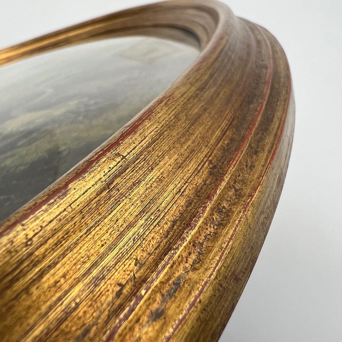 Quadretto Ovale Antico Quadro ad olio firmato dipinto su rame con cornice oro Categoria  Quadri