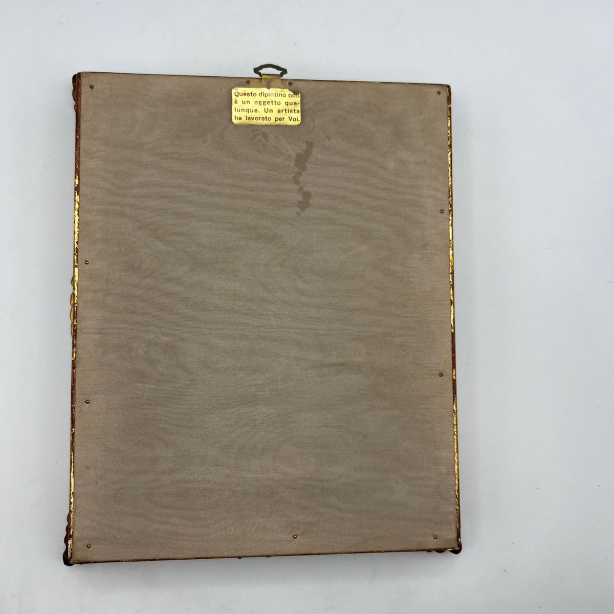 Quadro antico dipinto a olio firmato quadretto con cornice oro stile Fiorentino Categoria  Quadri
