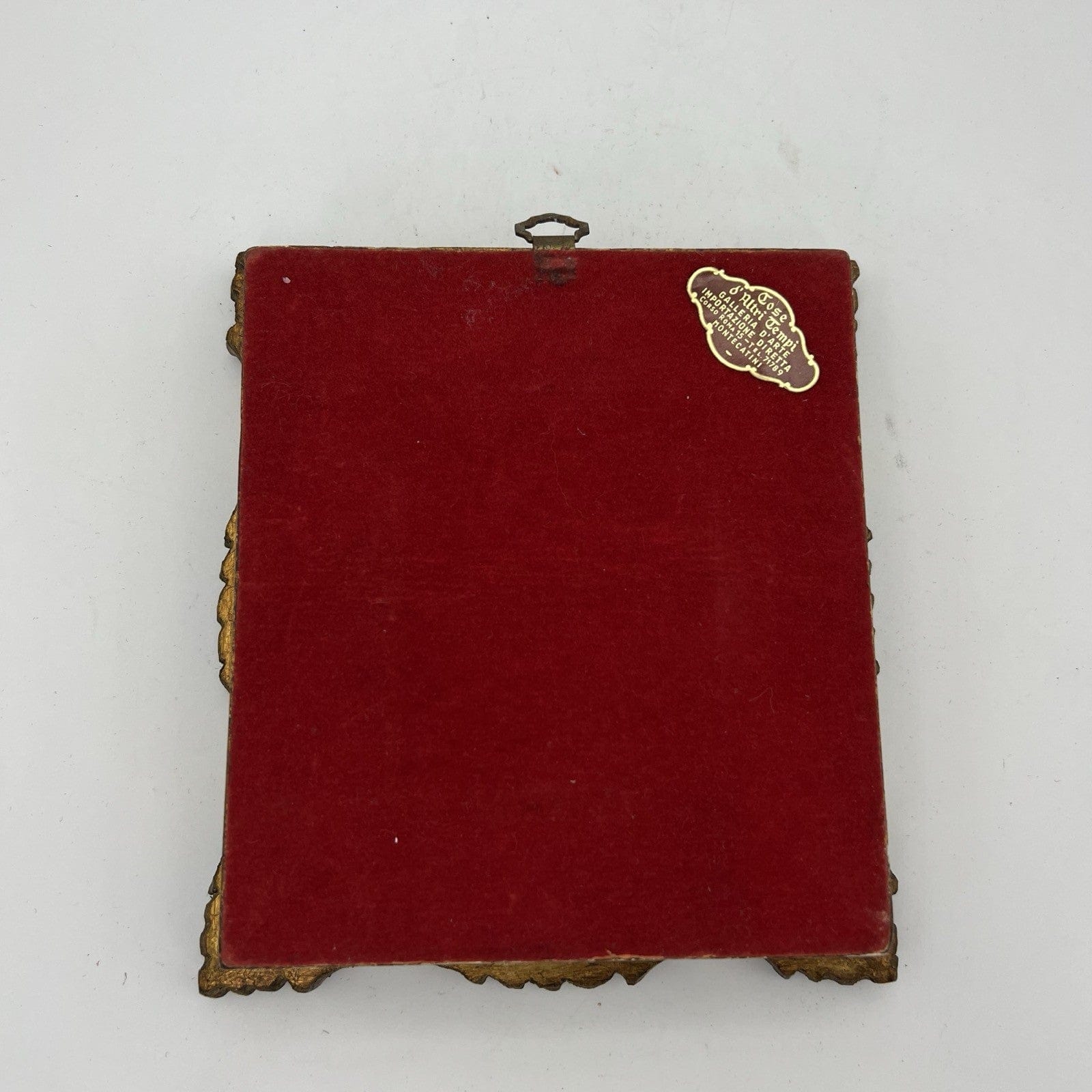 Quadro Antico dipinto a olio su rame Quadretto con cornice oro in stile barocco Categoria  Quadri