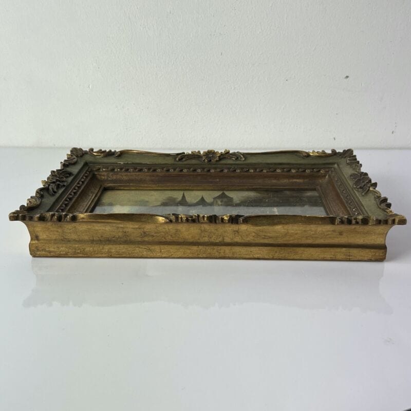 Quadro antico olio su tela 800 dipinto Francese quadretto con cornice in legno Y Categoria  Quadri