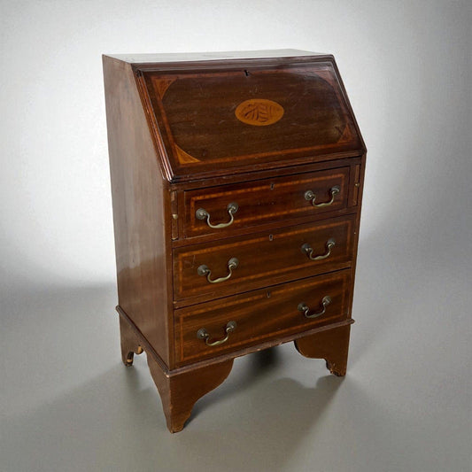 Ribalta antica Ribaltina scrittoio inglese in mogano secretaire antico trumeau Categoria  Scrittoi & Ribalte