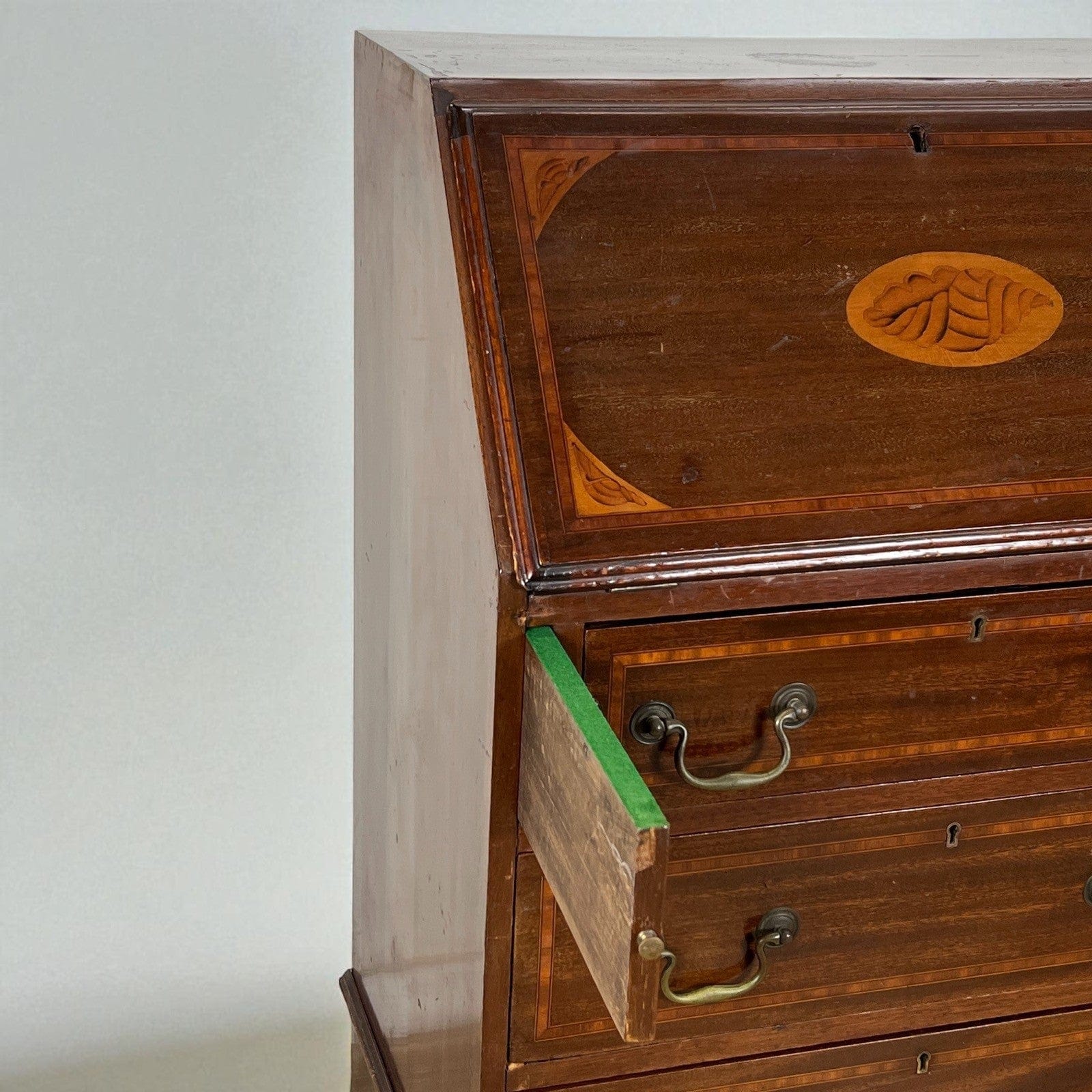 Ribalta antica Ribaltina scrittoio inglese in mogano secretaire antico trumeau Categoria  Scrittoi & Ribalte