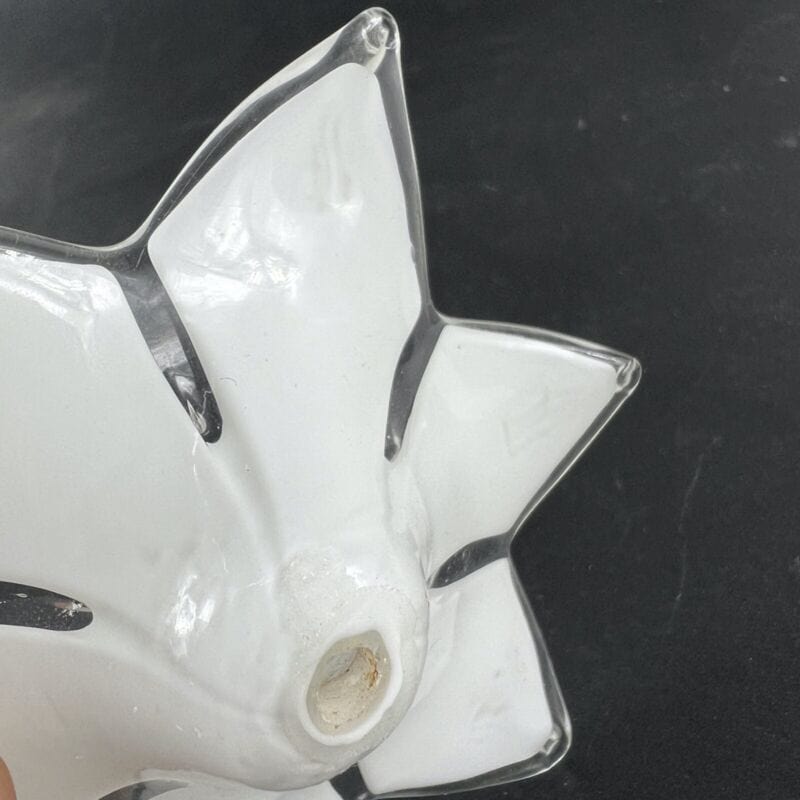 Ricambio lampadario vintage fiore bianco in vetro di murano ricambi originale Categoria  Lampade Appliques