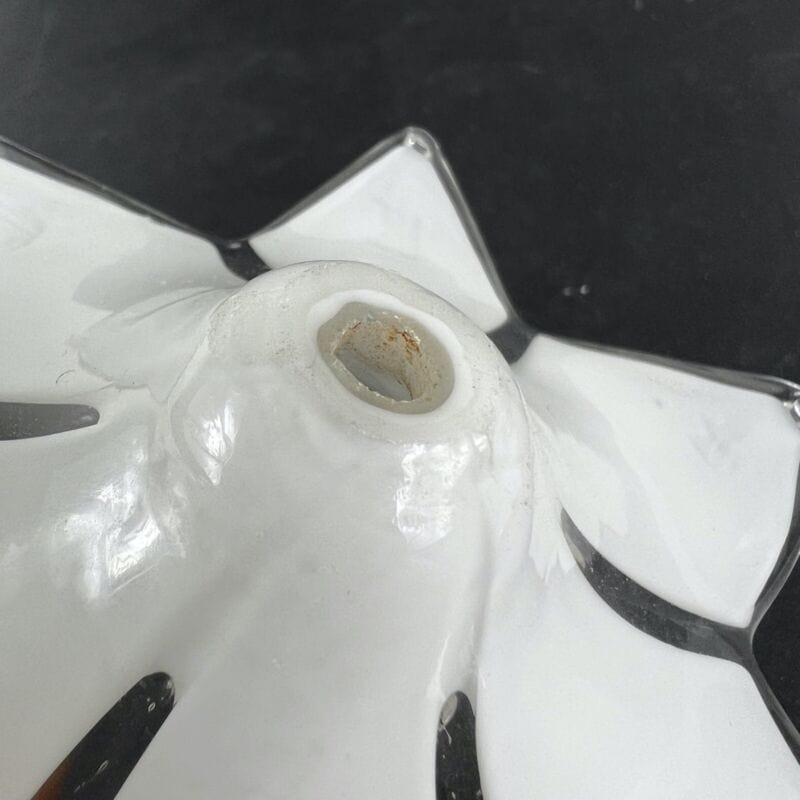 Ricambio lampadario vintage fiore bianco in vetro di murano ricambi originale Categoria  Lampade Appliques