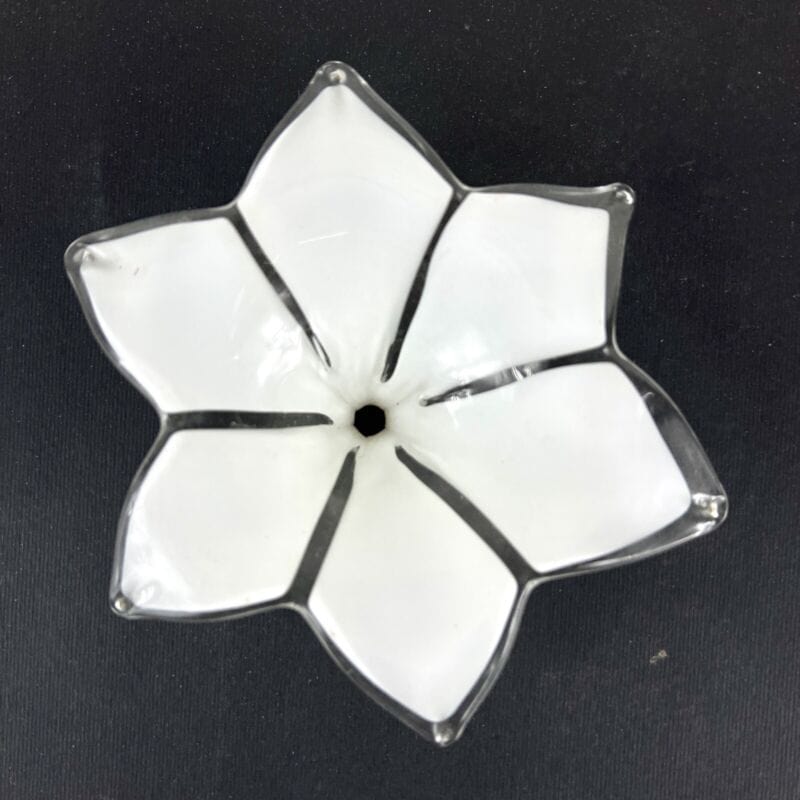 Ricambio lampadario vintage fiore bianco in vetro di murano ricambi originale Categoria  Lampade Appliques