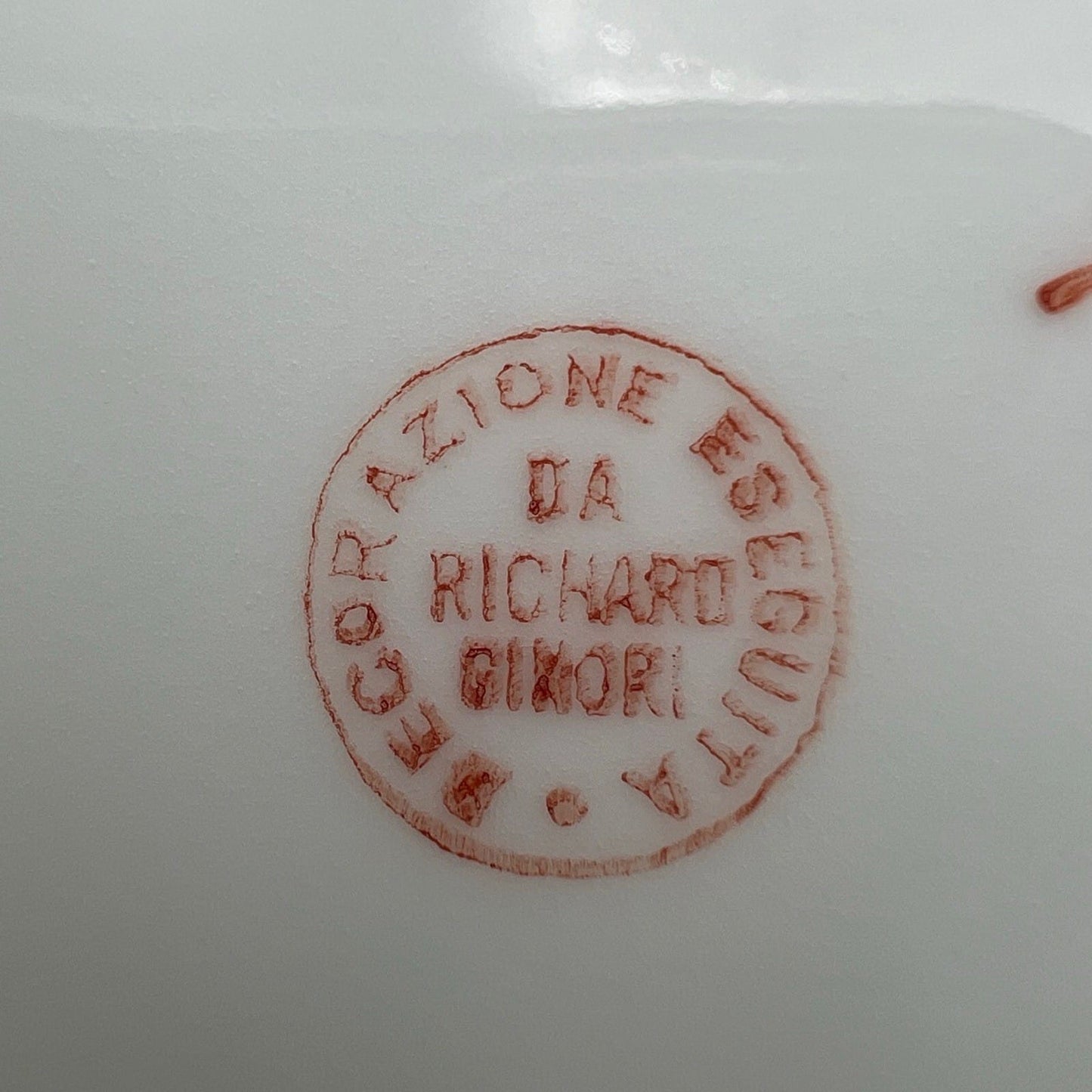 Richard Ginori Set di 4 piatti antichi bianchi servizio in porcellana anni 30 Categoria  Piatti e Piattini