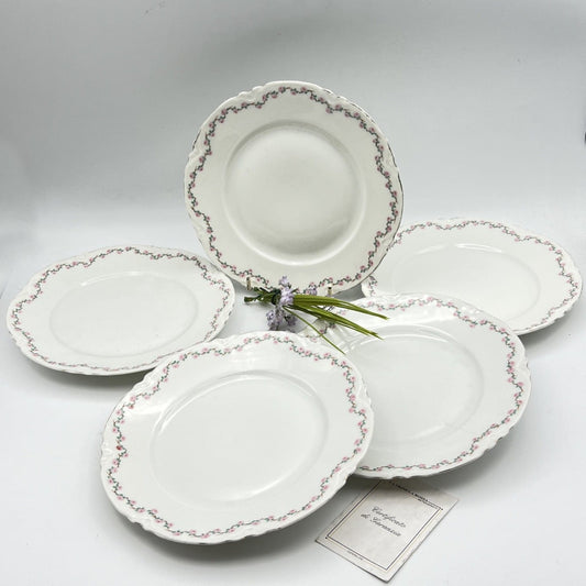 Richard Ginori Set di 4 piatti antichi bianchi servizio in porcellana anni 30 Categoria  Piatti e Piattini