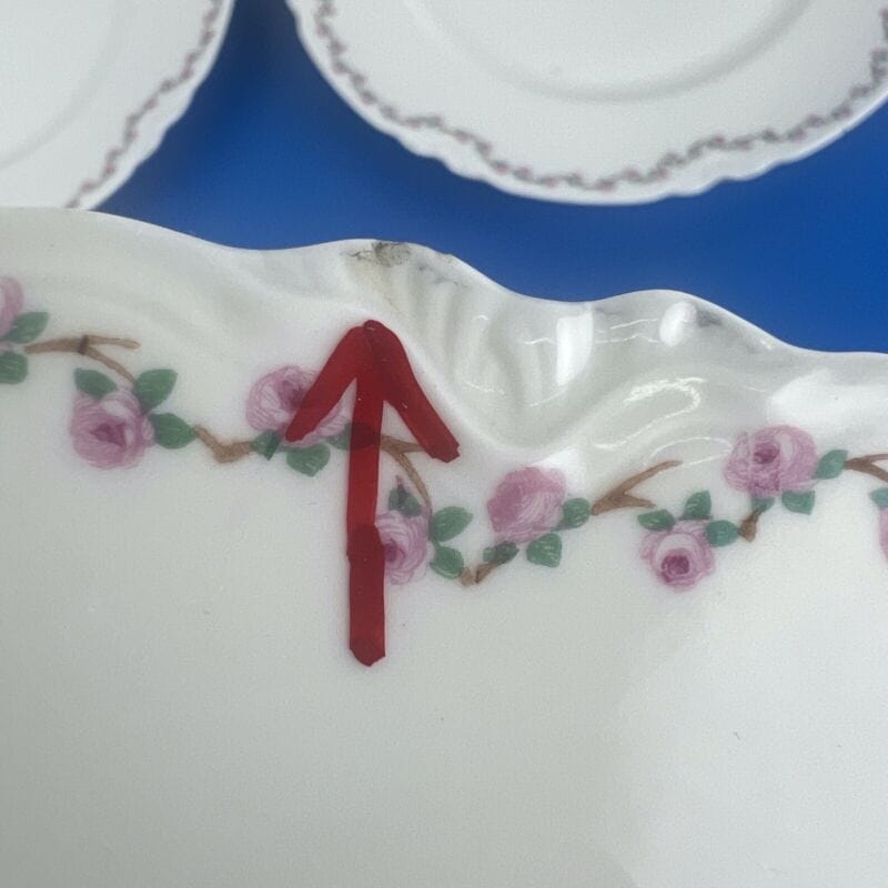 Made In Cookware - Piatto da Portata - Prodotto in Inghilterra - Bianco con Bordo Blu Scuro - Porcellana Made In Cookware - Piatto da Portata - Prodotto in Inghilterra - Bianco con Bordo Blu Scuro - Porcellana