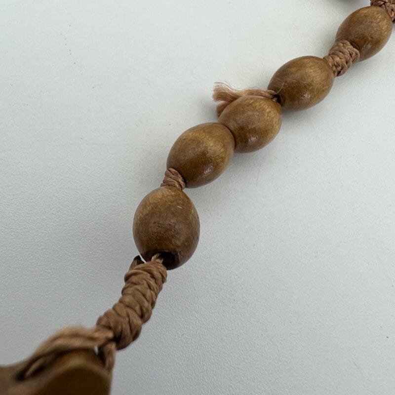 Rosario Madonna di Medjugorje in legno vintage Crocifisso Cattolico collana Categoria  Oggetti sacri - rosari