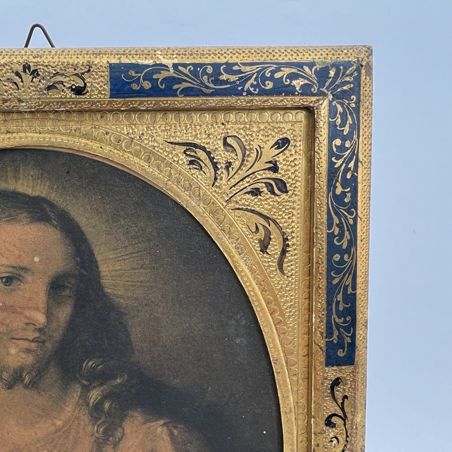 Sacro Cuore di Gesù antica Fiorentina Icona Quadro Raffaello con cornice oro Categoria  Oggetti sacri - rosari