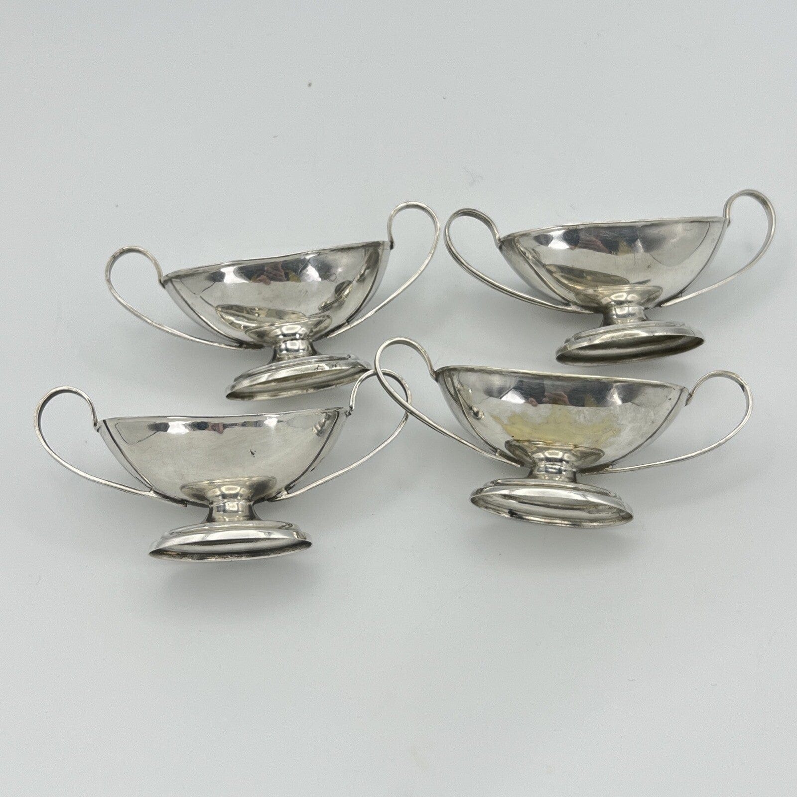 Saliera Antica in Argento Placcato set saliere singole silver Plated  da tavola Categoria  Sheffield & Argento