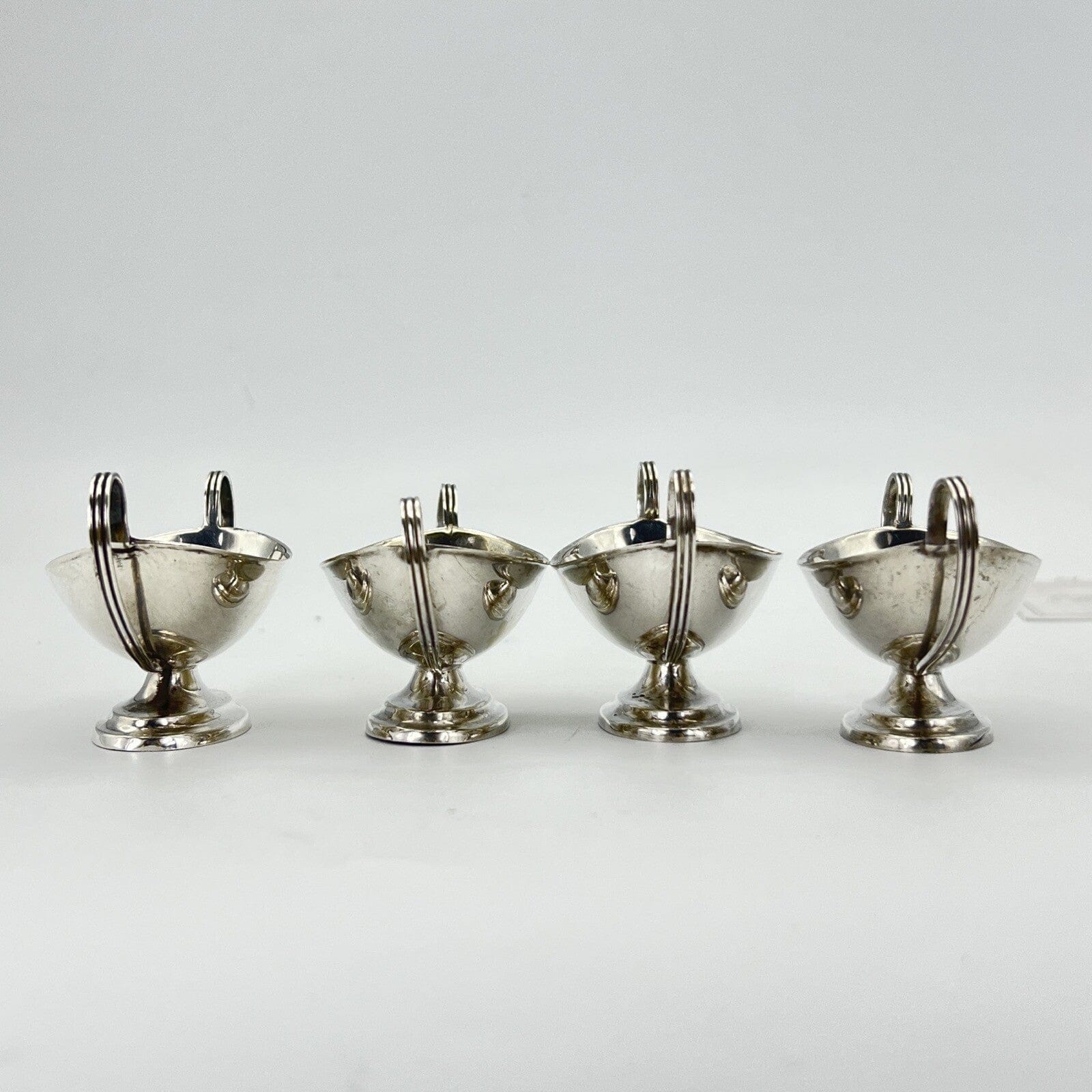 Saliera Antica in Argento Placcato set saliere singole silver Plated  da tavola Categoria  Sheffield & Argento