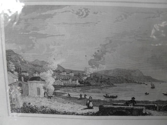 SAVONA STAMPA ANTICA IN BIANCO E NERO ANNO 1841 - ORIGINALE INCISIONE D'EPOCA Categoria  Stampe e Incisioni