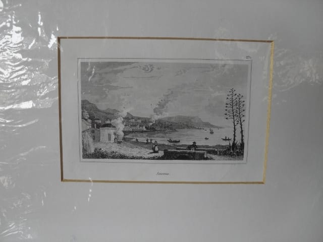 SAVONA STAMPA ANTICA IN BIANCO E NERO ANNO 1841 - ORIGINALE INCISIONE D'EPOCA Categoria  Stampe e Incisioni