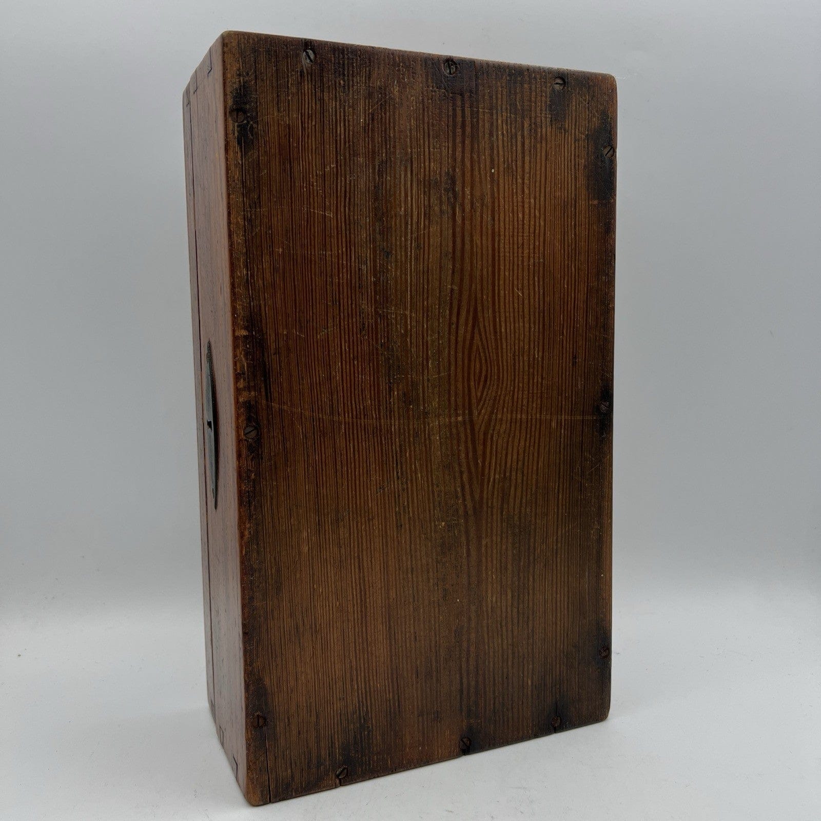 Scatola antica antica in legno inglese epoca 800 cofanetto da scrivania ufficio Categoria  Scatole in legno