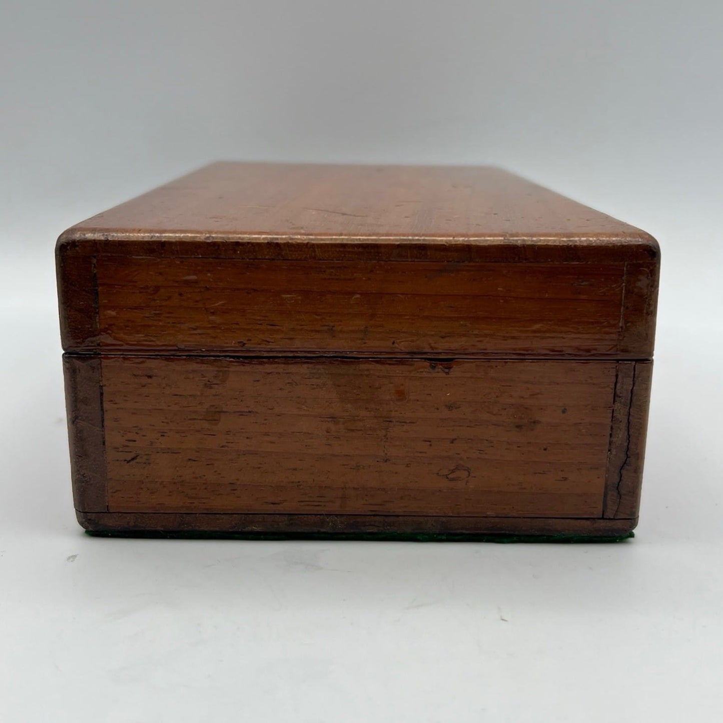 Scatola antica antica in legno inglese epoca 800 cofanetto da scrivania ufficio Categoria  Scatole in legno