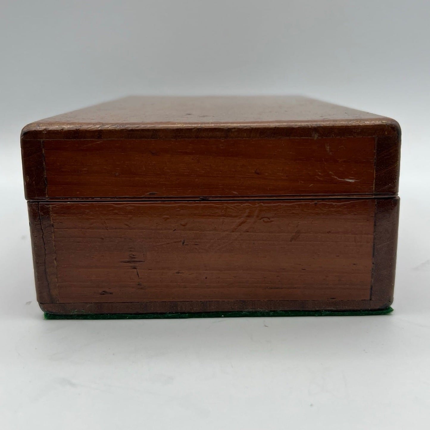 Scatola antica antica in legno inglese epoca 800 cofanetto da scrivania ufficio Categoria  Scatole in legno