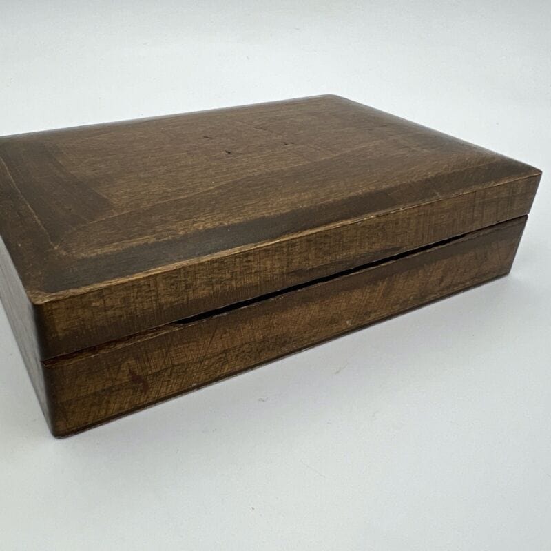 Scatola antica in legno cofanetto scrivania portasigarette porta carte da Gioco Categoria  Scatole in legno