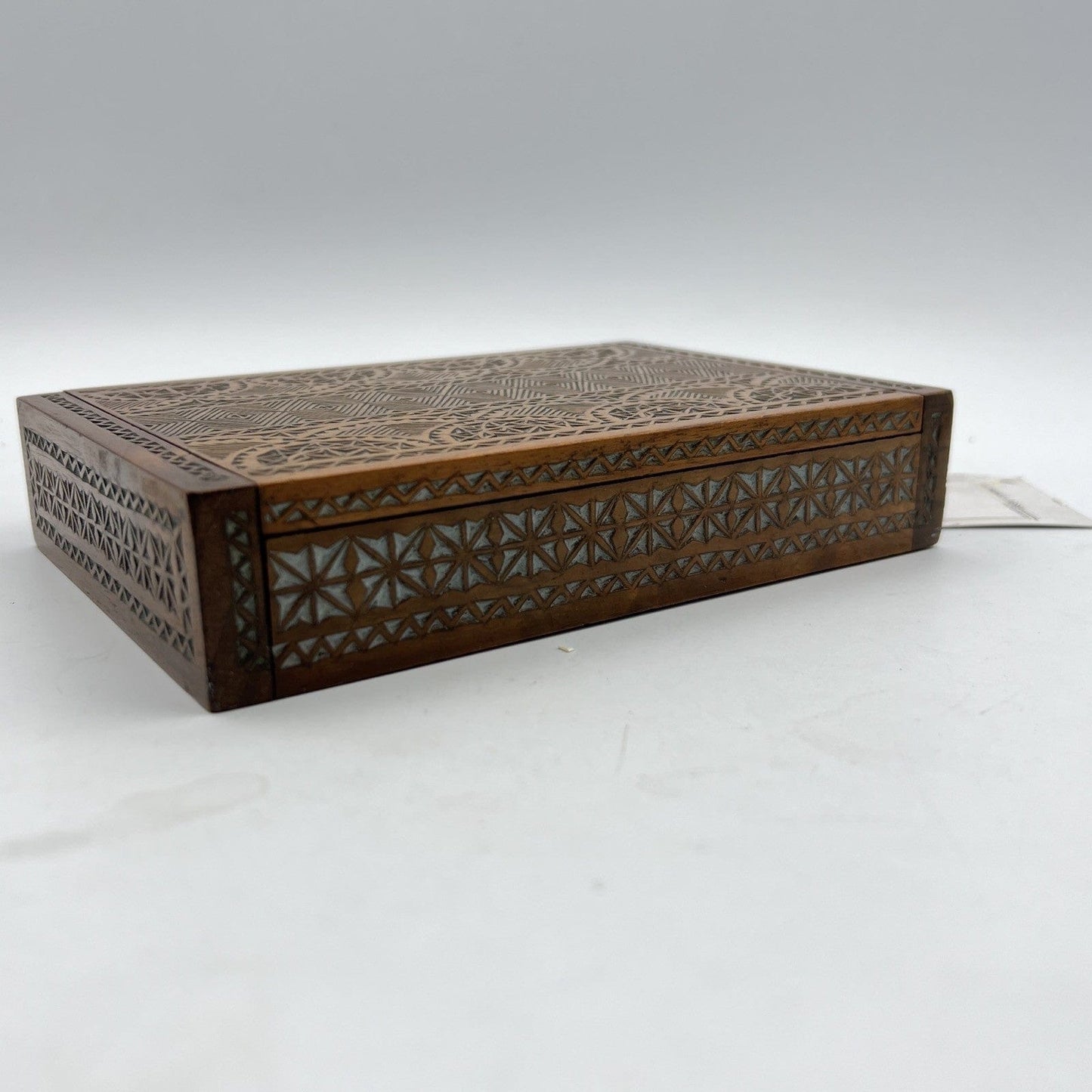 Scatola antica in legno cofanetto scrivania portasigarette porta oggetti Categoria  Scatole in legno