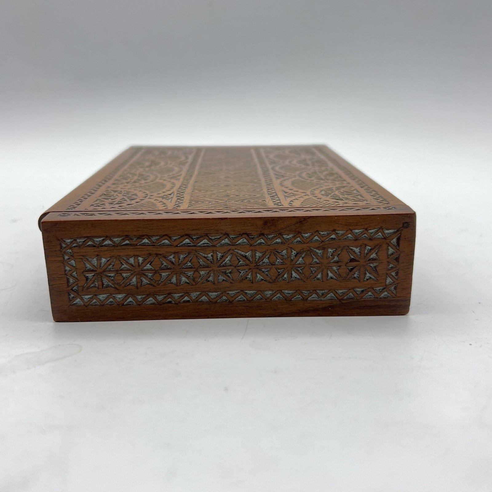 Scatola antica in legno cofanetto scrivania portasigarette porta oggetti Categoria  Scatole in legno