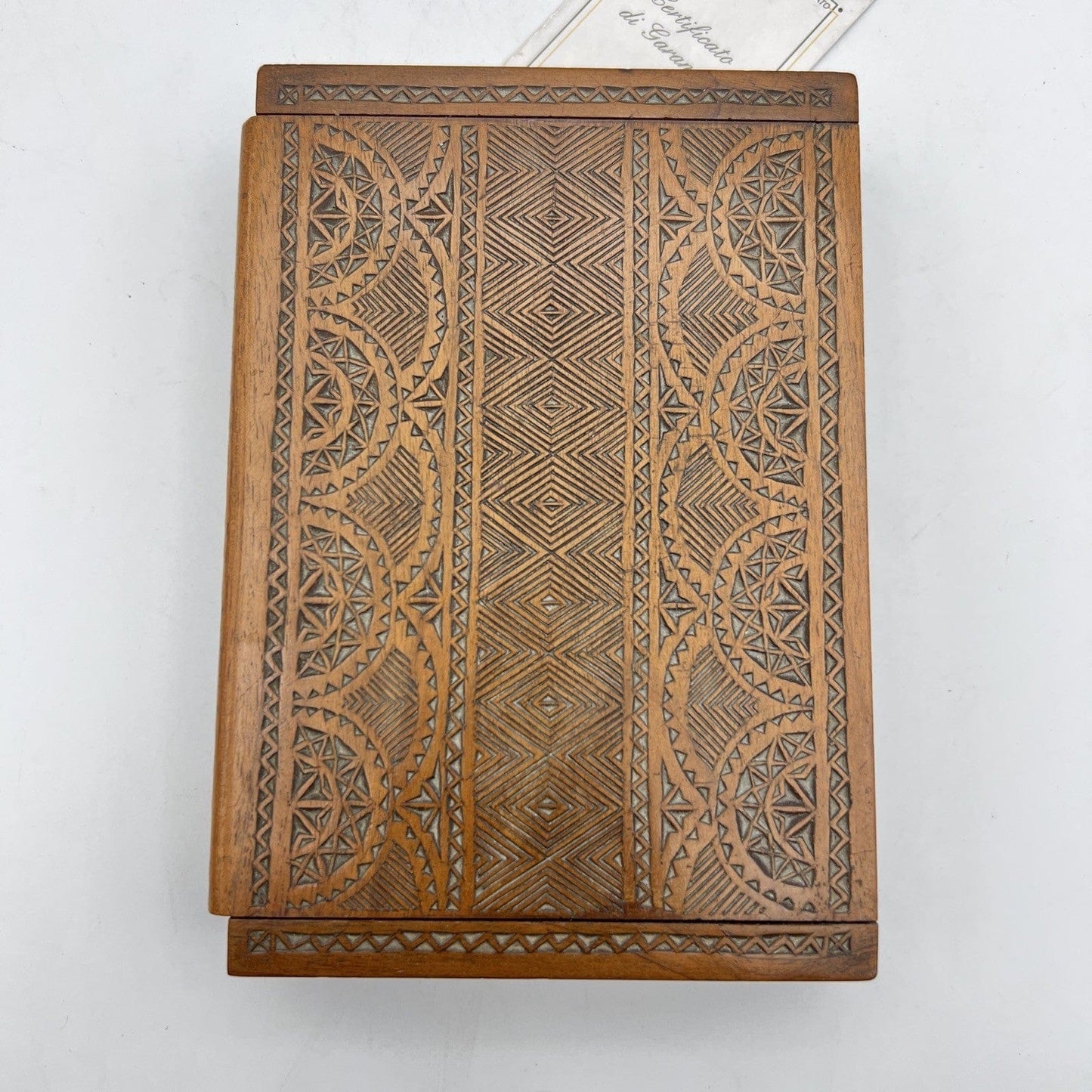 Scatola antica in legno cofanetto scrivania portasigarette porta oggetti Categoria  Scatole in legno