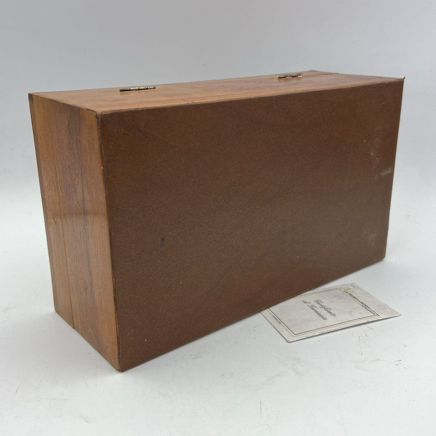 Scatola cofanetto antica in legno intarsiata portagioie oggetti per scrivania Categoria  Scatole in legno