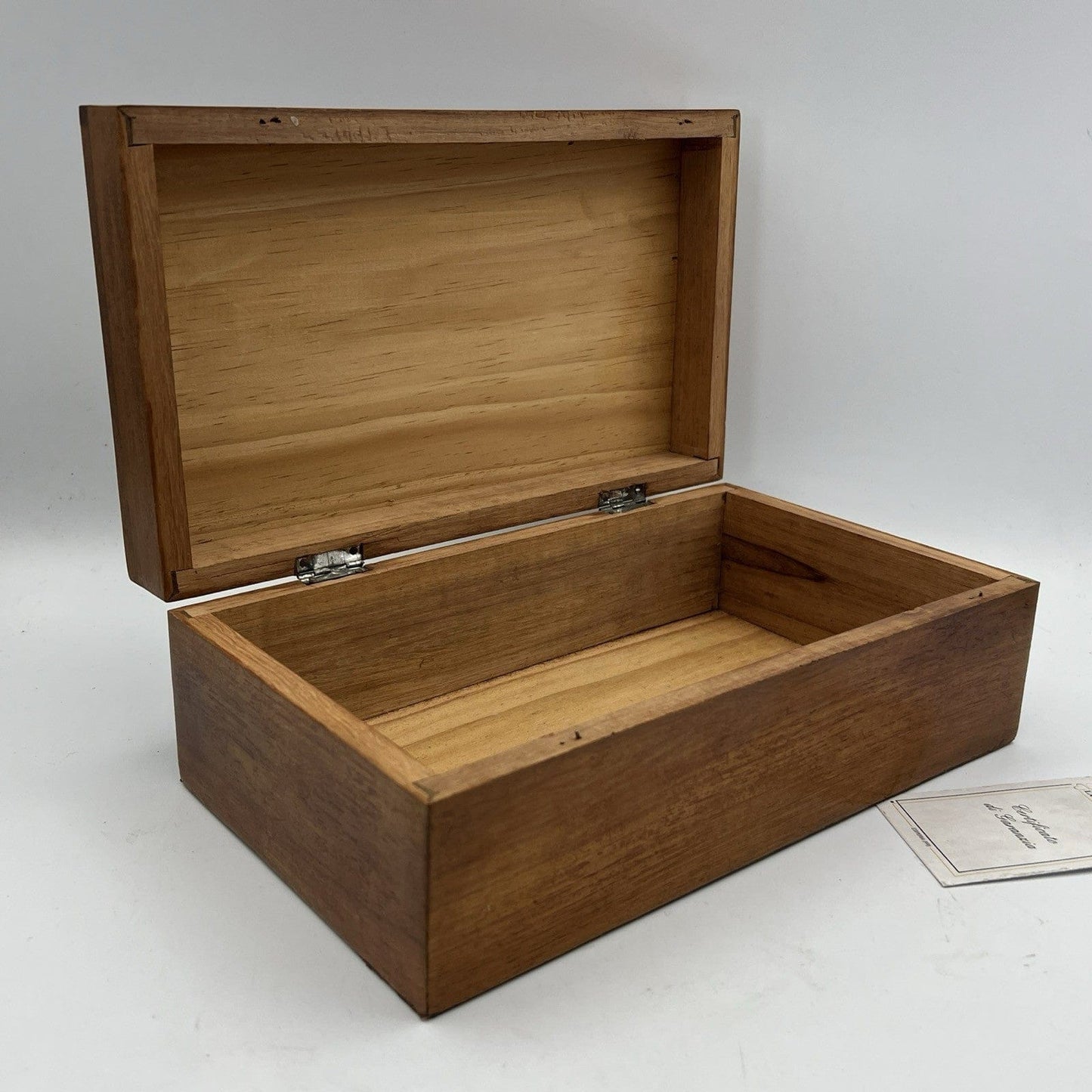 Scatola cofanetto antica in legno intarsiata portagioie oggetti per scrivania Categoria  Scatole in legno