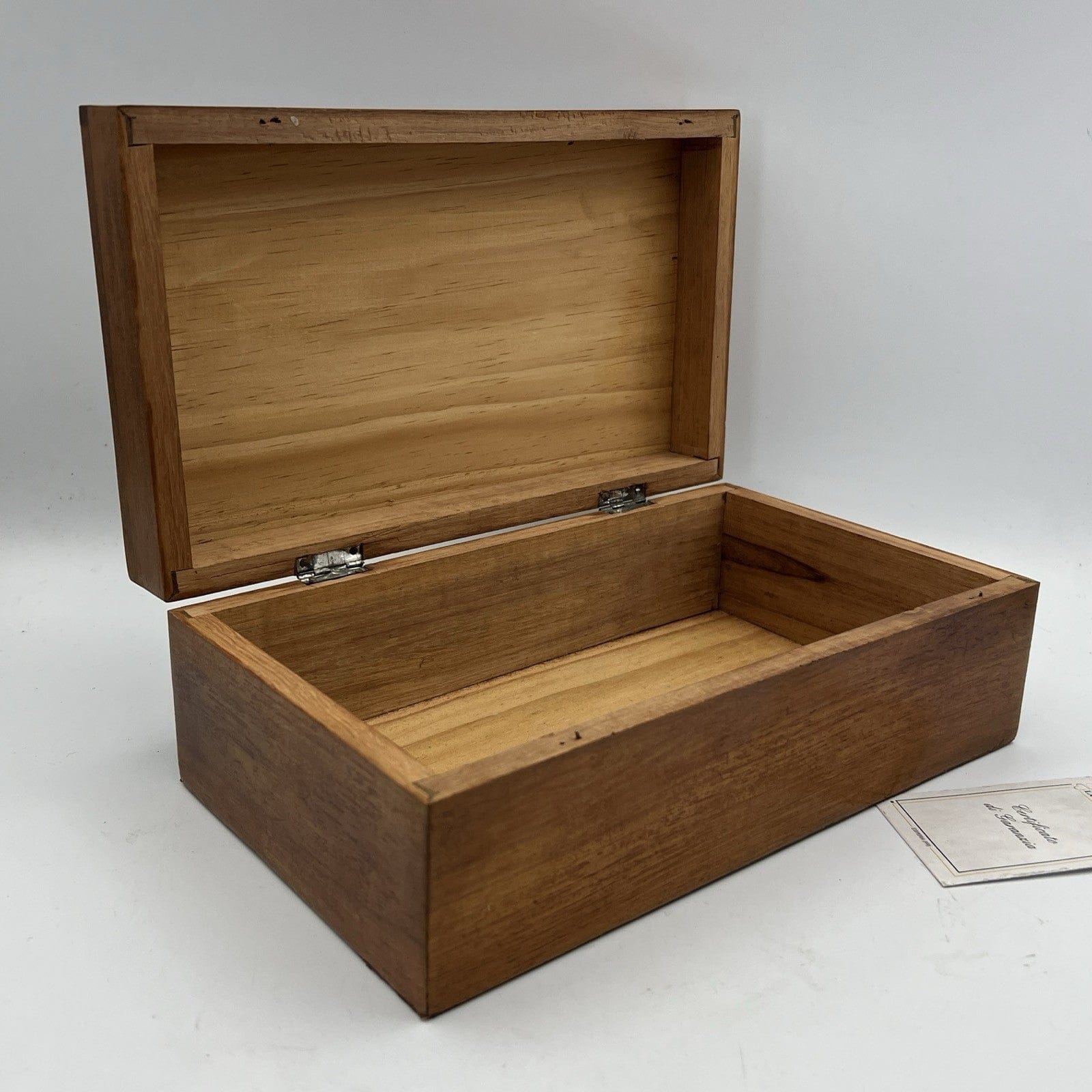 Scatola cofanetto antica in legno intarsiata portagioie oggetti per scrivania Categoria  Scatole in legno