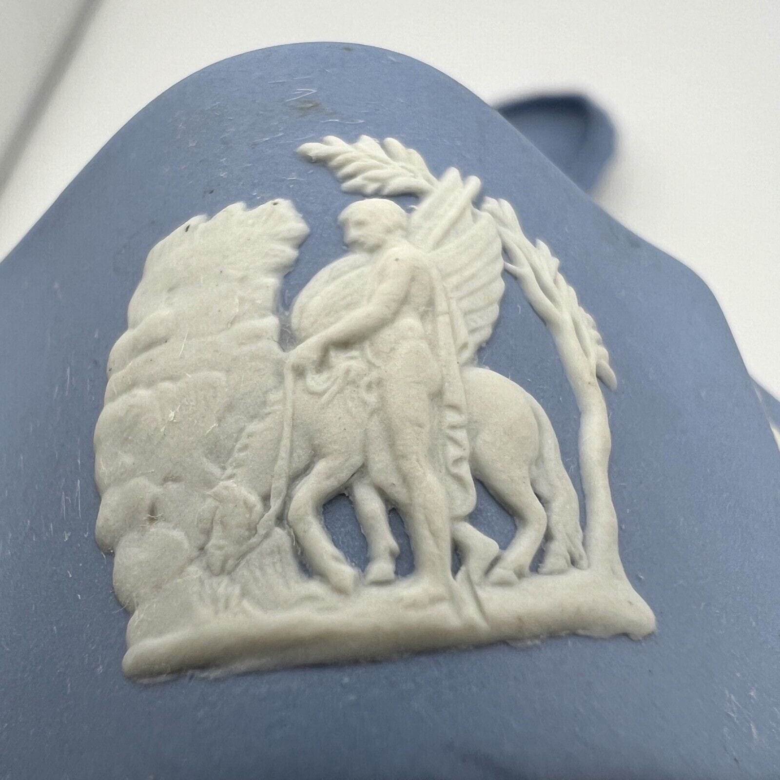 Scatola Portagioie in porcellana scatolina Wedgwood azzurra Vintage Putti Angeli Categoria  Scatoline portagioie