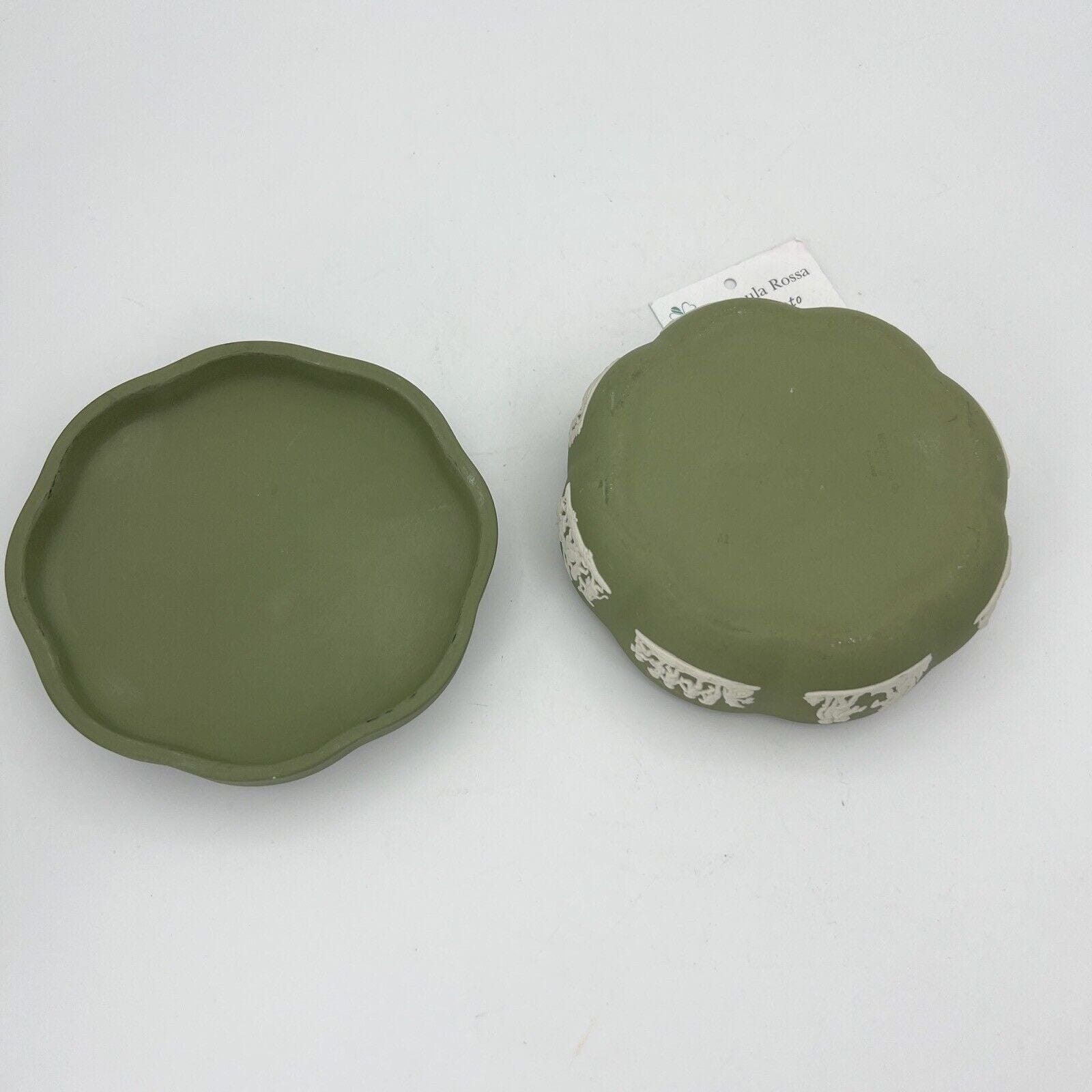 Scatola Portagioie in porcellana scatolina Wedgwood Verde Vintage Putti Angeli Categoria  Scatoline portagioie