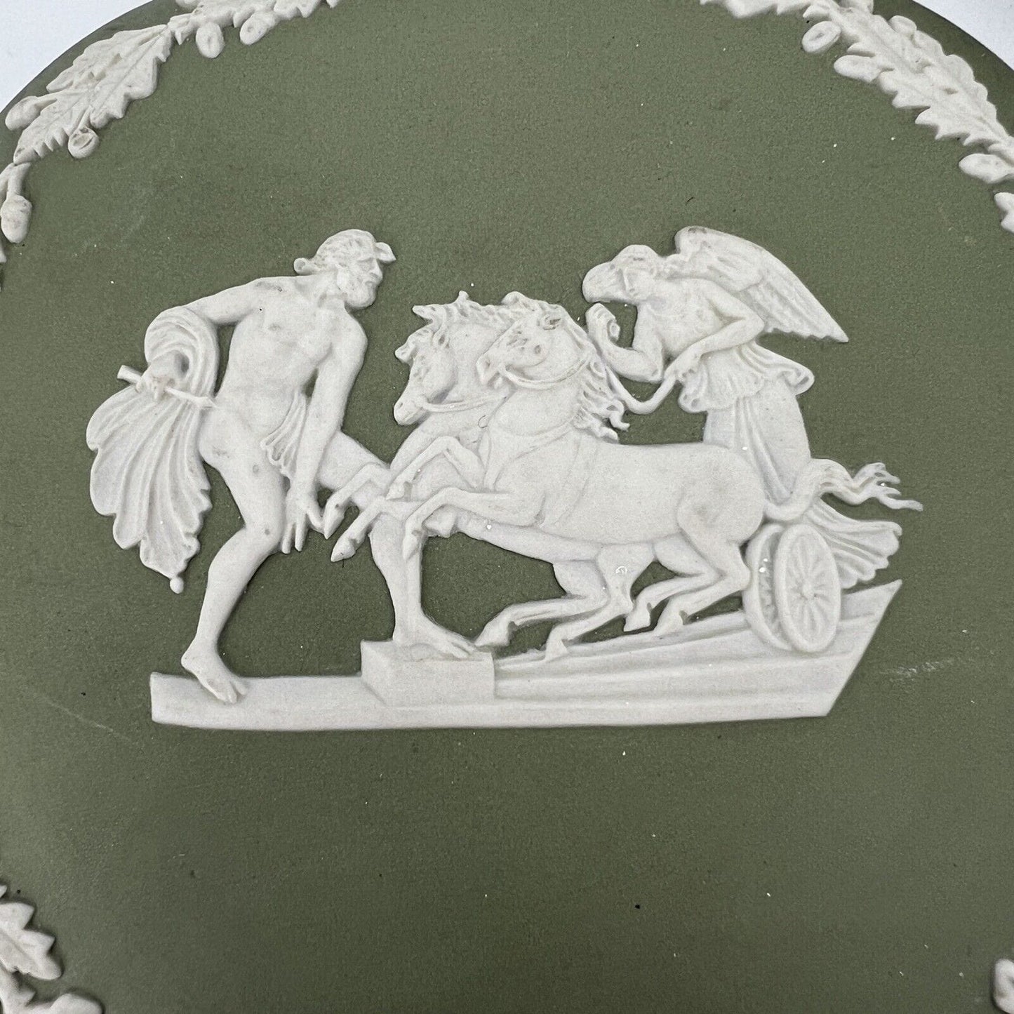 Scatola Portagioie in porcellana scatolina Wedgwood Verde Vintage Putti Angeli Categoria  Scatoline portagioie