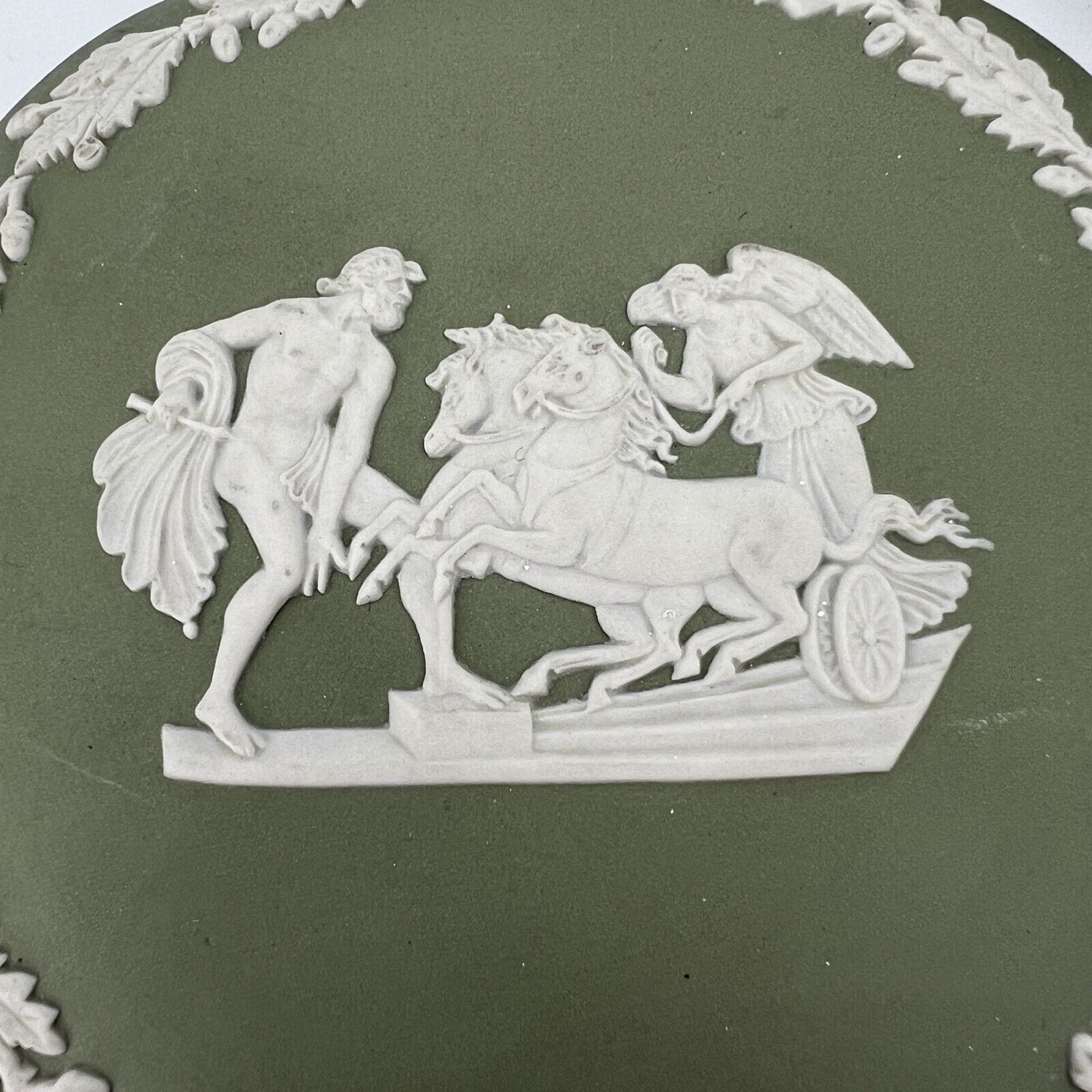 Scatola Portagioie in porcellana scatolina Wedgwood Verde Vintage Putti Angeli Categoria  Scatoline portagioie