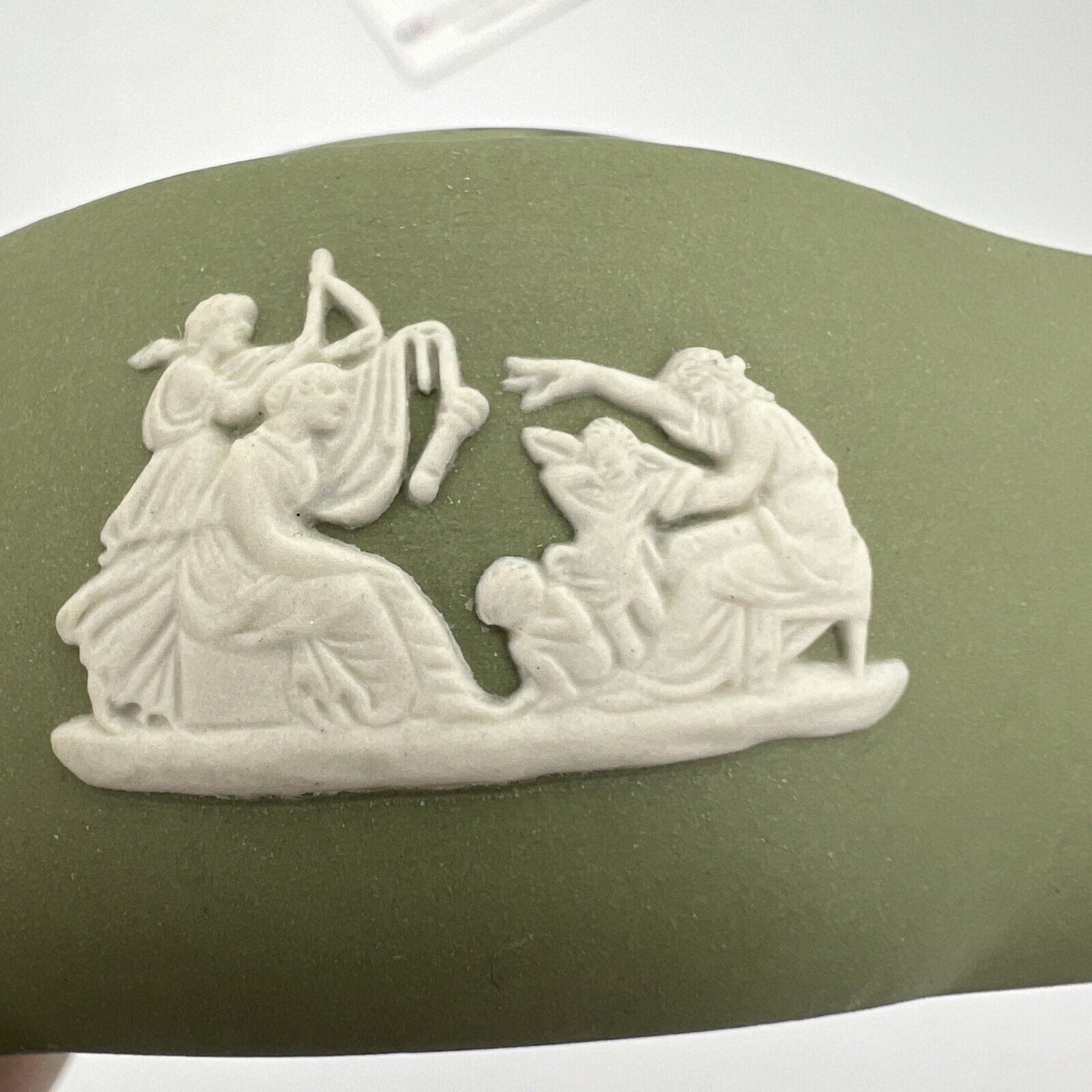 Scatola Portagioie in porcellana scatolina Wedgwood Verde Vintage Putti Angeli Categoria  Scatoline portagioie