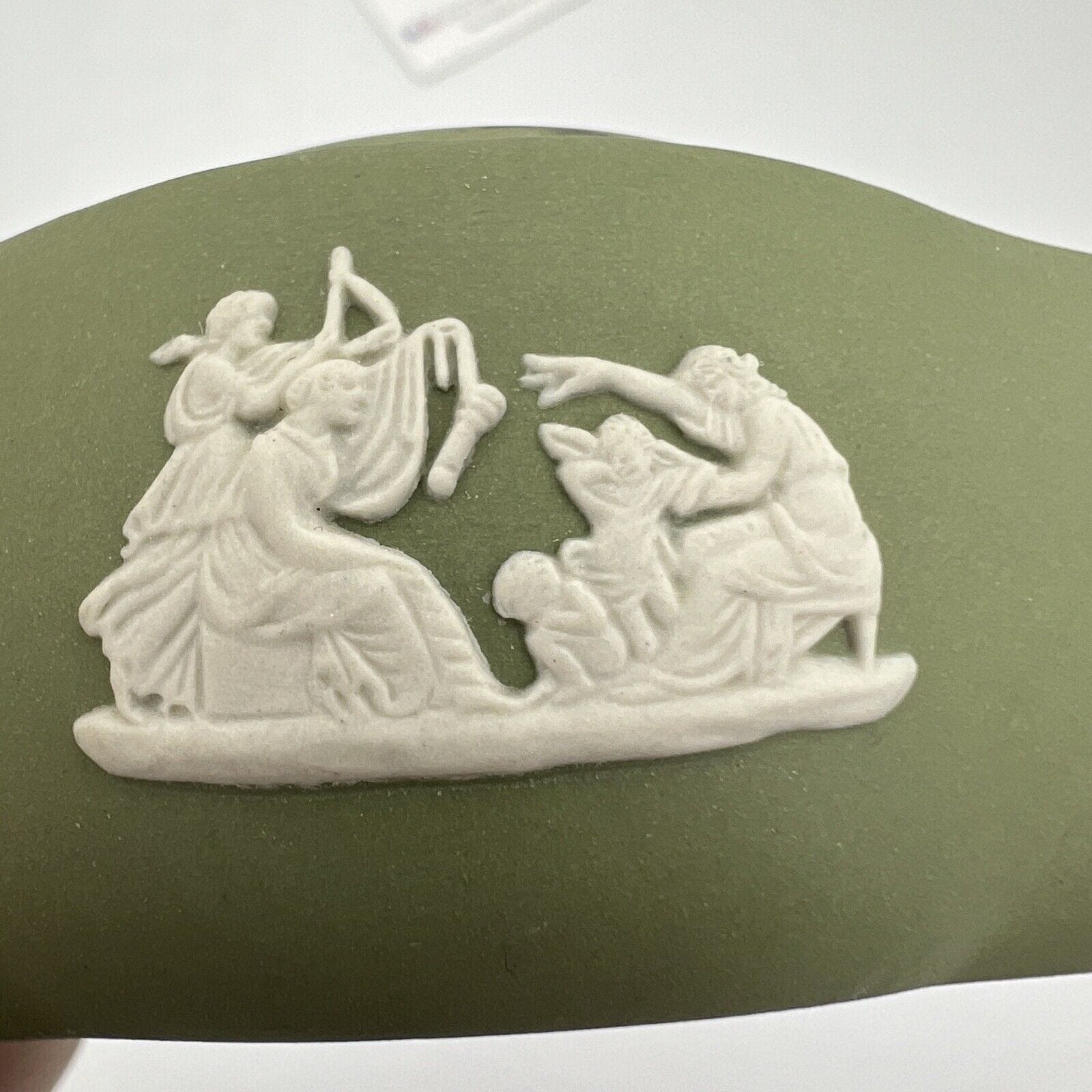 Scatola Portagioie in porcellana scatolina Wedgwood Verde Vintage Putti Angeli Categoria  Scatoline portagioie