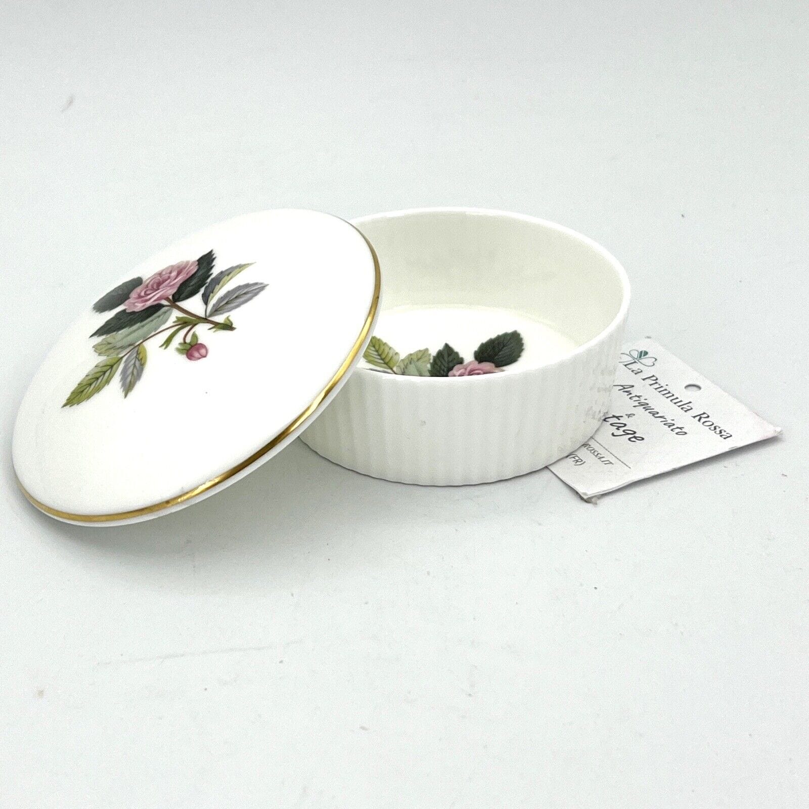 Scatola Scatolina portagioie in porcellana vintage piccolo con rose Wedgwood Categoria  Scatoline portagioie