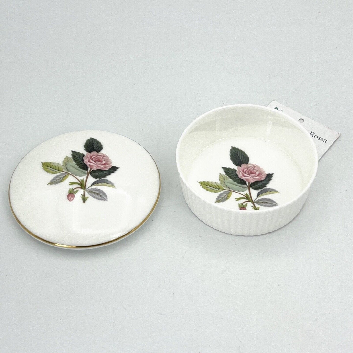 Scatola Scatolina portagioie in porcellana vintage piccolo con rose Wedgwood Categoria  Scatoline portagioie