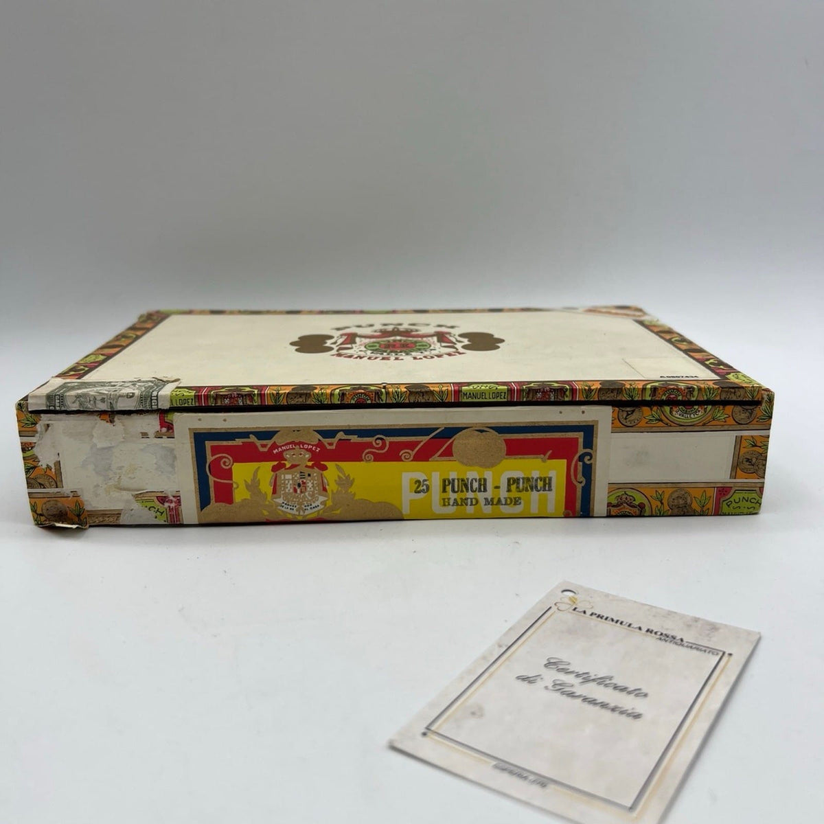 Scatola Vintage Vuota In Legno porta Sigari Cubani Habanos Punch Categoria  Pubblicità vintage