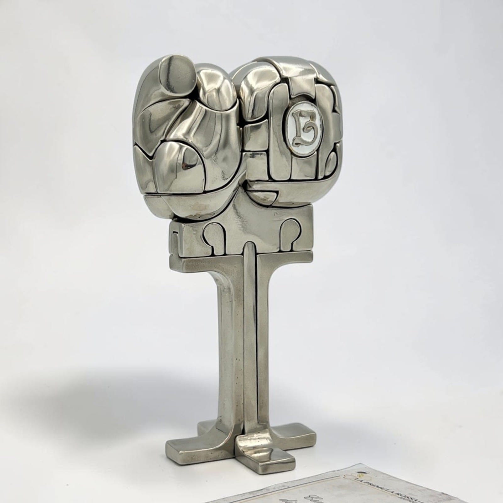 Scultura Miguel Berrocal Ortiz statuina design Cristina puzzle con anello 1969 Categoria  Altro
