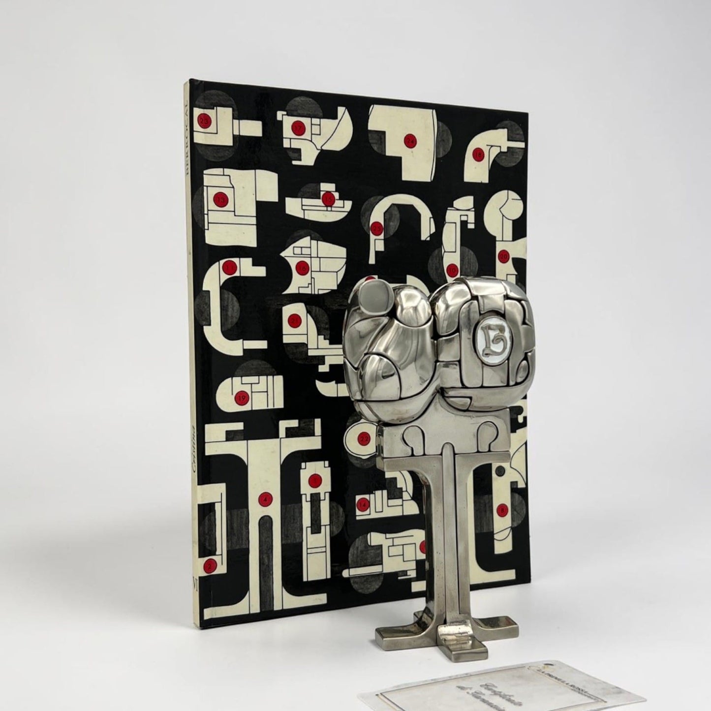 Scultura Miguel Berrocal Ortiz statuina design Cristina puzzle con anello 1969 Categoria  Altro