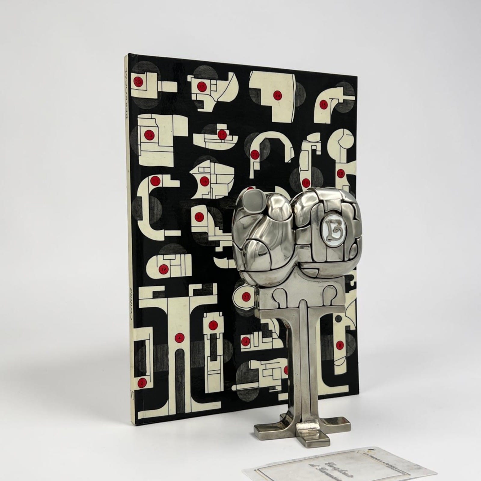 Scultura Miguel Berrocal Ortiz statuina design Cristina puzzle con anello 1969 Categoria  Altro