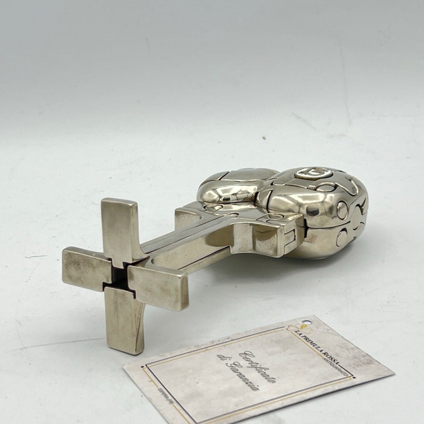 Scultura Miguel Berrocal Ortiz statuina design Cristina puzzle con anello 1969 Categoria  Altro