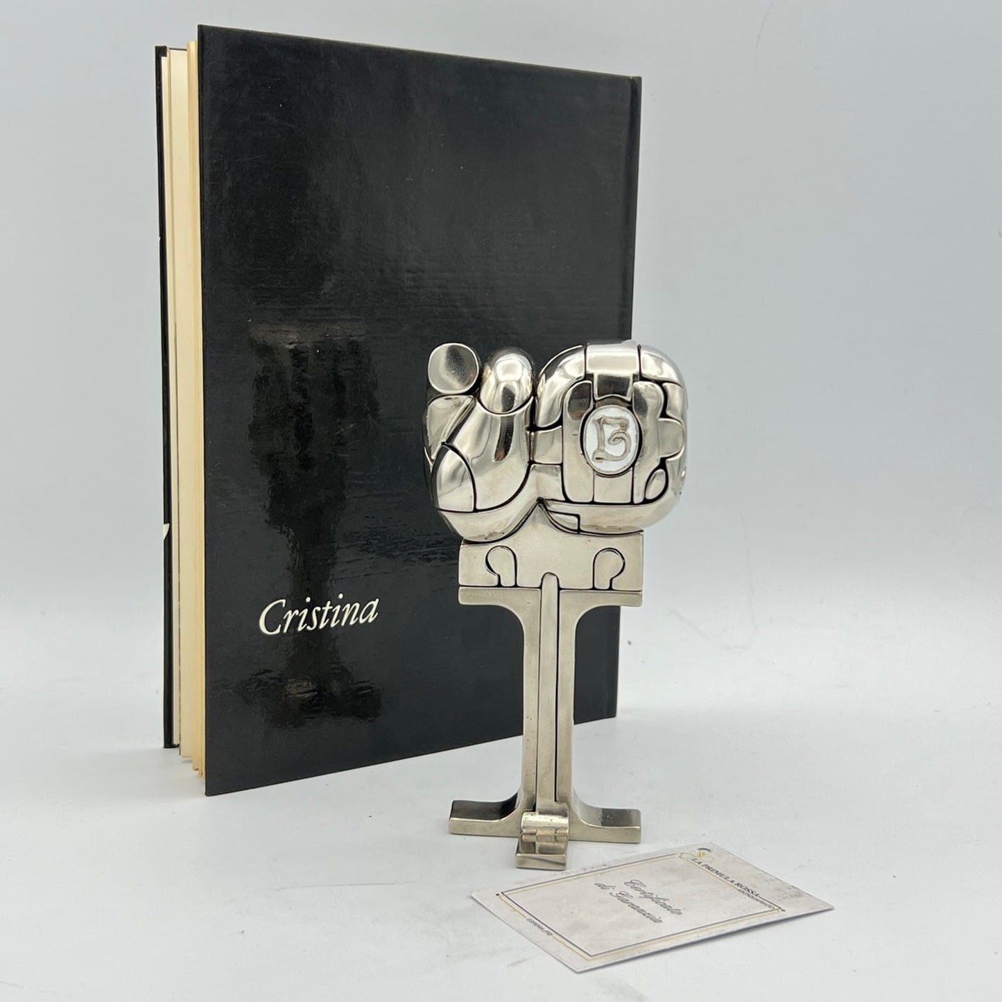 Scultura Miguel Berrocal Ortiz statuina design Cristina puzzle con anello 1969 Categoria  Altro